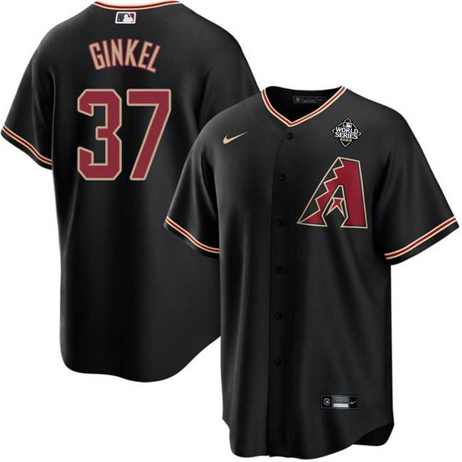 Men's Arizona Diamondbacks #37 Kevin Ginkel Black 2023 World Series Cool Base Stitched Jersey Dzhi,We sell and wholesale Men's Arizona Diamondbacks #37 Kevin Ginkel Black 2023 World Series Cool Base Stitched Jersey Dzhi on line form chian!